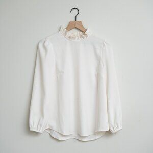 J. Crew Blouse with Ruffle Neck